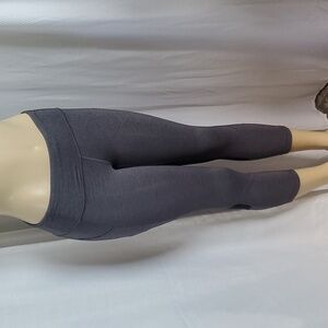 Lululemon Crop Leggings Gray with Black Mesh accents Size 4